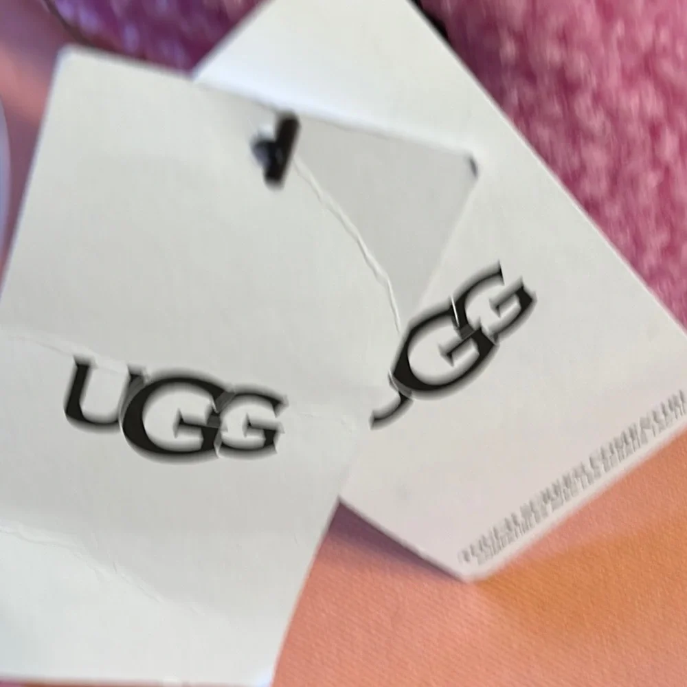 UGG Pink and Black Mittens